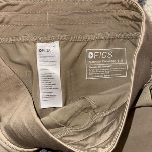 Figs Tan Technical Collection Scrub Jogger Pants